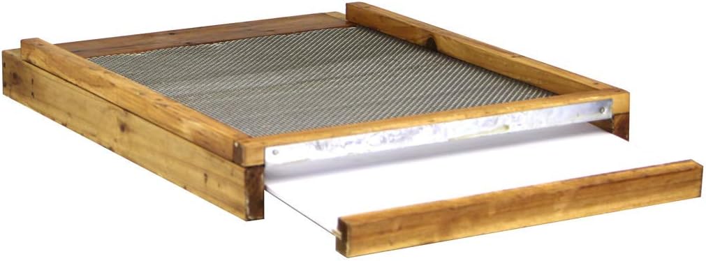 Hoover Hives 10 Marco Langstroth Beehive cribado tablero inferior sumergido en cera de abeja 100%