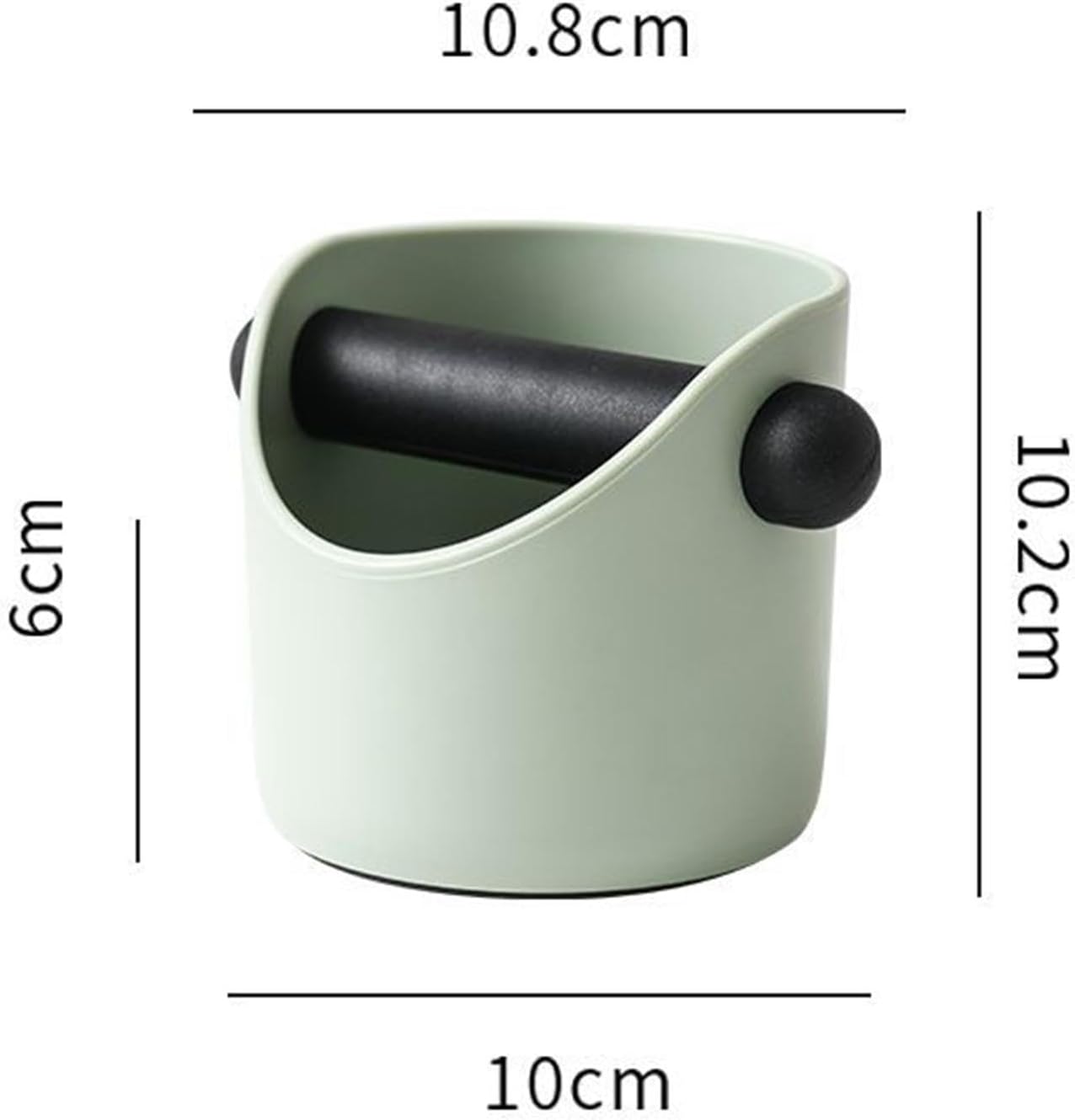 Cajas de golpeo de espresso, cajas de gran capacidad y base antideslizante, herramientas de barista, accesorios para máquina de espresso, gris verde