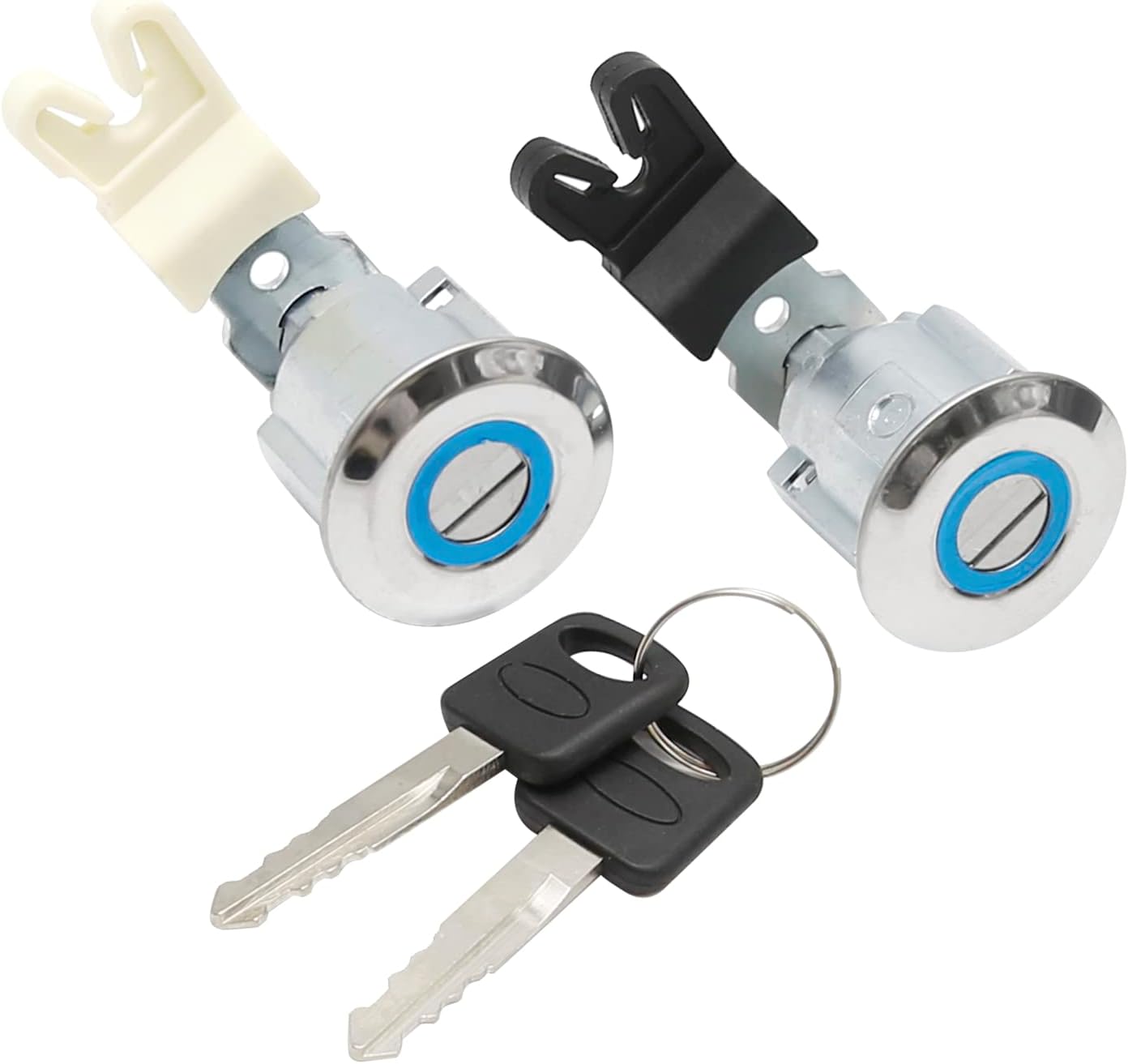 ZDUSKUY – Juego de cilindros para cerradura de puerta de combustible adecuado para Ford E150 E250 Econoline Van F150 F250 Super Duty Truck Explorer