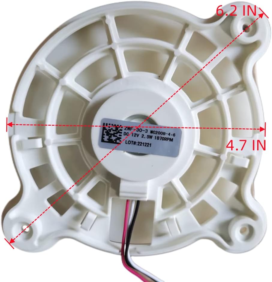 DA31-00334C (AP6803162) Motor del ventilador del evaporador compatible con refrigerador Samsung DA31-00287B, DA31-00334A, DA96-00968A, 3954921,