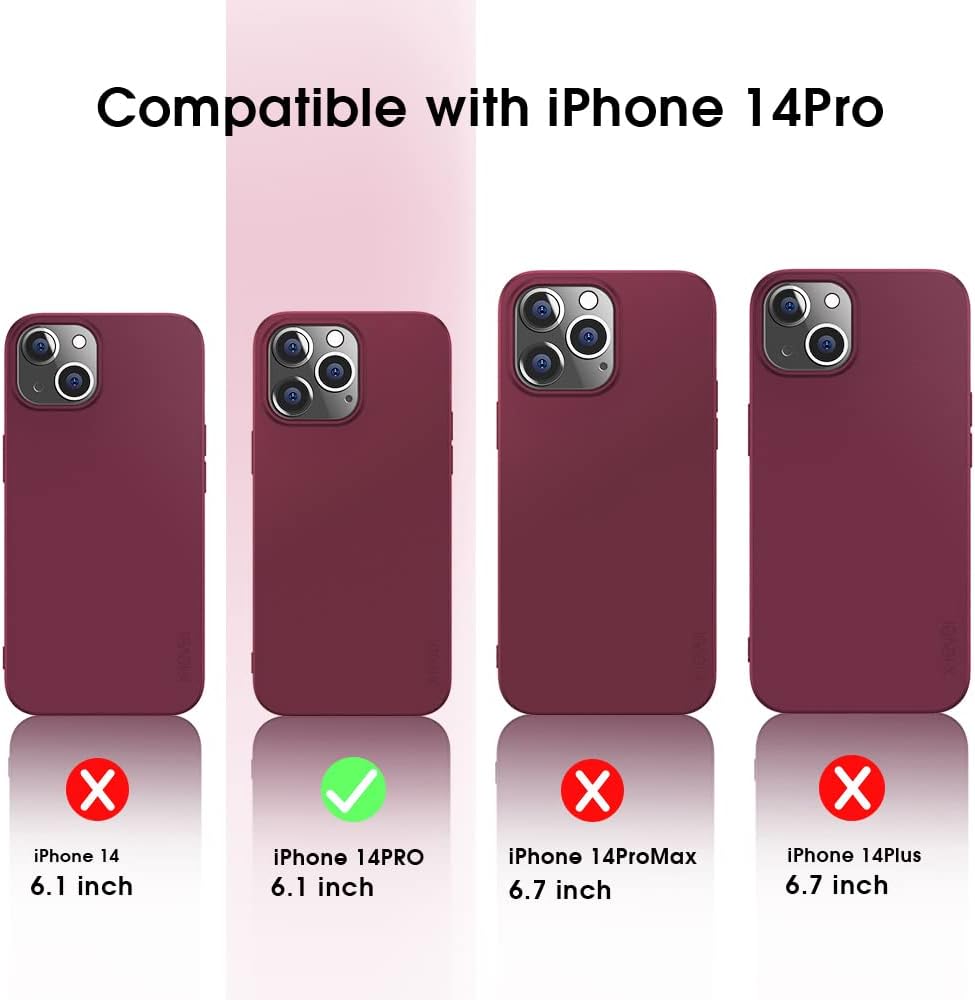 X-level Funda compatible con iPhone 14 Pro, delgada, ultrafina, serie Guardian, revestimiento de TPU suave con acabado mate, ligera, antiarañazos,