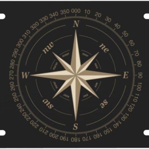 Cubierta de matrícula delantera de automóvil con diseño de rosa brújula, placas decorativas para automóvil de aluminio, placa de metal para tocador, Cubierta de matrícula delantera de automóvil con diseño de rosa brújula, placas decorativas para automóvil de aluminio, placa de metal para tocador,