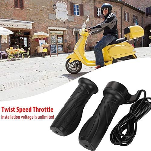 1 par 0.886 in universal E Bike Twist acelerador control de velocidad apretones con cable para bicicleta eléctrica