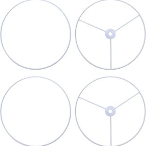 Juego de anillos de sombra de lámpara de estilo europeo de 2 piezas para lámpara de anillo de tambor de bricolaje Juego de anillos de sombra de lámpara de estilo europeo de 2 piezas para lámpara de anillo de tambor de bricolaje