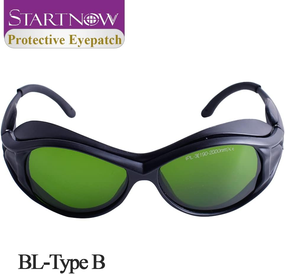 Startnow Gafas de seguridad láser de depilación IPL para belleza médica de 190 nm-2000 nm, gafas protectoras láser