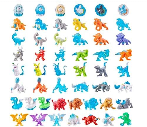 Zuru Smashers – Juego de 3 juguetes de la serie de huevos de dinosaurio, paquete de 8 juguetes sorpresa de huevo de dinosaurio con calcomanías