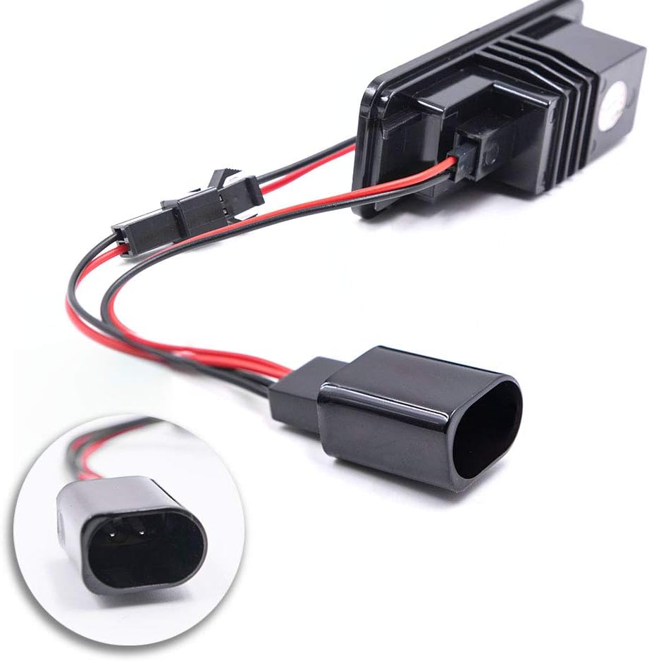 2 luces LED de matrícula para MK5 GTI MK6 MK7 Golf 5 Glof 6 Golf 7 Nuevo Beetle Passat CC Rabbit Eos Phaeton Polo Lupo alimentado por Xenón LED