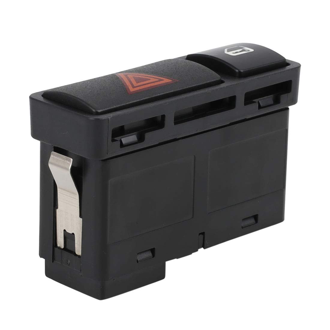 uxcell Luz de advertencia de peligro Interruptor de bloqueo central de puerta para BMW E46 E53 E85 325 X5 1999-2008