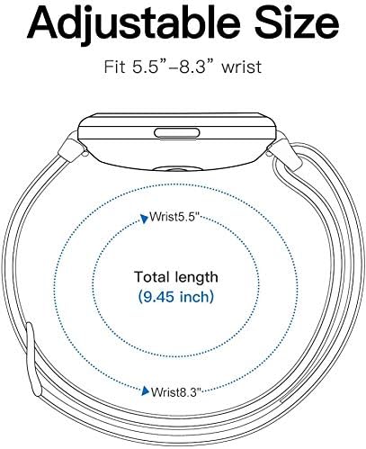 Correa de repuesto ajustable de nailon elástico de 0.86 pulgadas para reloj inteligente IDW13, IDW16, IDW19, IDW17, compatible con TOOBUR, TEMINICE,