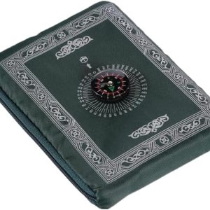 Kellegour Tapete de oración de viaje con brújula, alfombra de oración musulmana, con bolsa de transporte de bolsillo de brújula, alfombrilla de Kellegour Tapete de oración de viaje con brújula, alfombra de oración musulmana, con bolsa de transporte de bolsillo de brújula, alfombrilla de