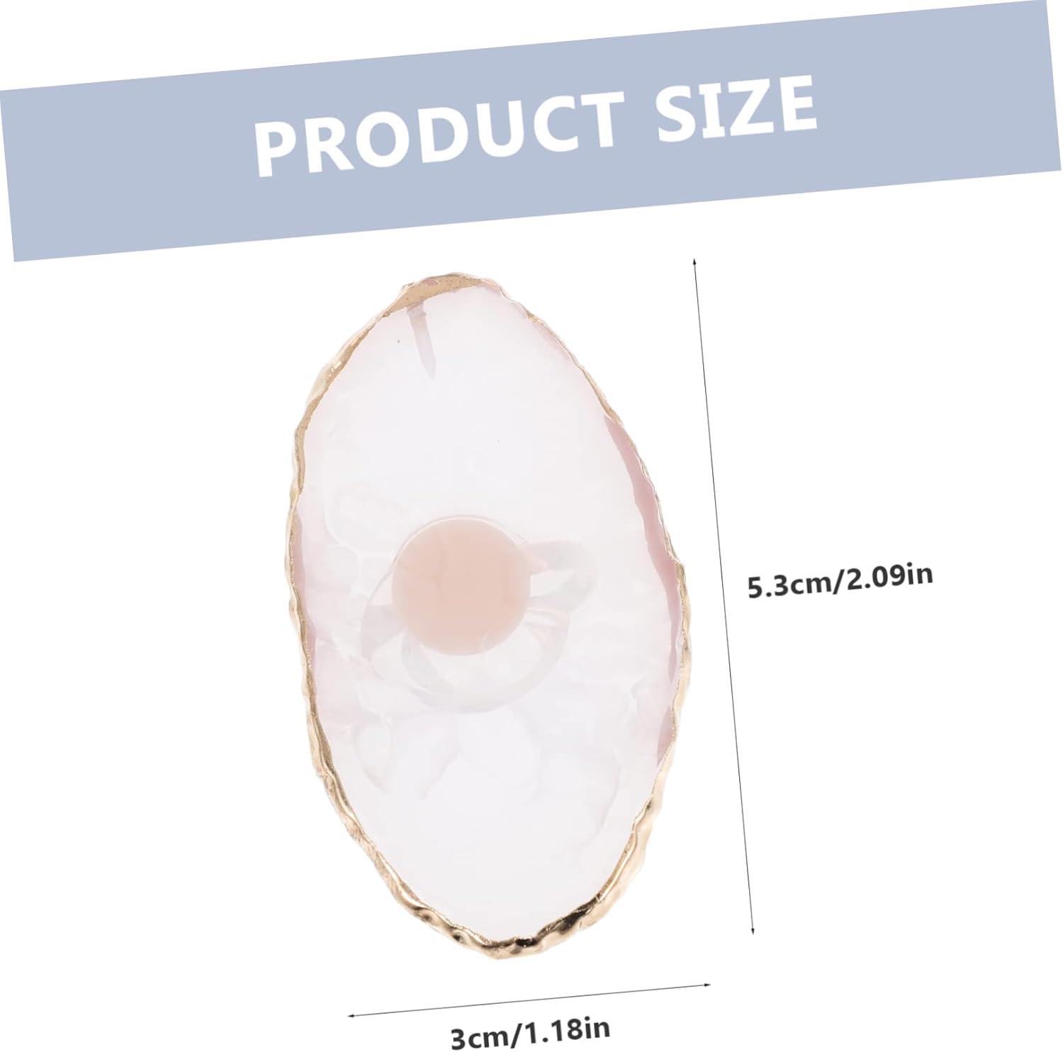 FOMIYES Paleta de maquillaje acrílico de resina de 2 piezas