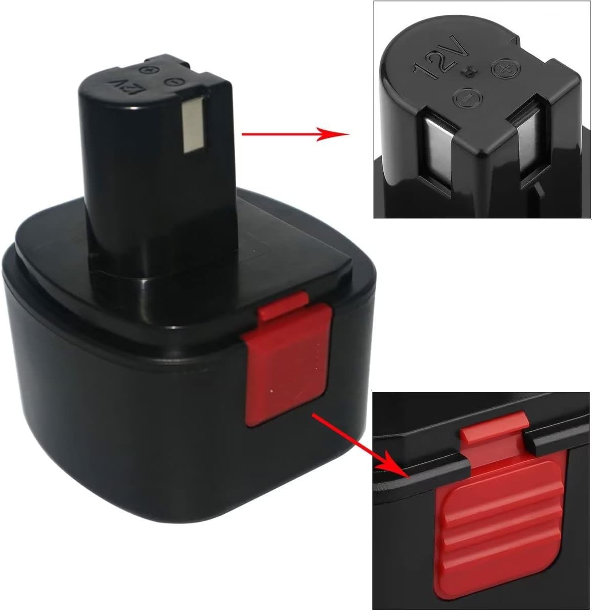 H-ANT Batería de repuesto de 3000 mAh compatible con pistolas de grasa Lincoln Lincoln 12 V Batería 1201 Lincoln 1242 Lincoln 1244 218-790