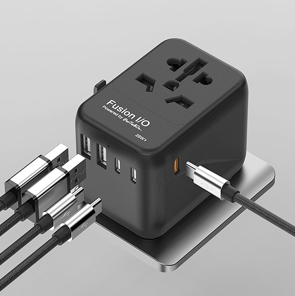 (28W) – Cargador rápido sin bordes que anhela explorar el mundo Cargador universal para teléfonos inteligentes, portátiles, tabletas, cámaras,