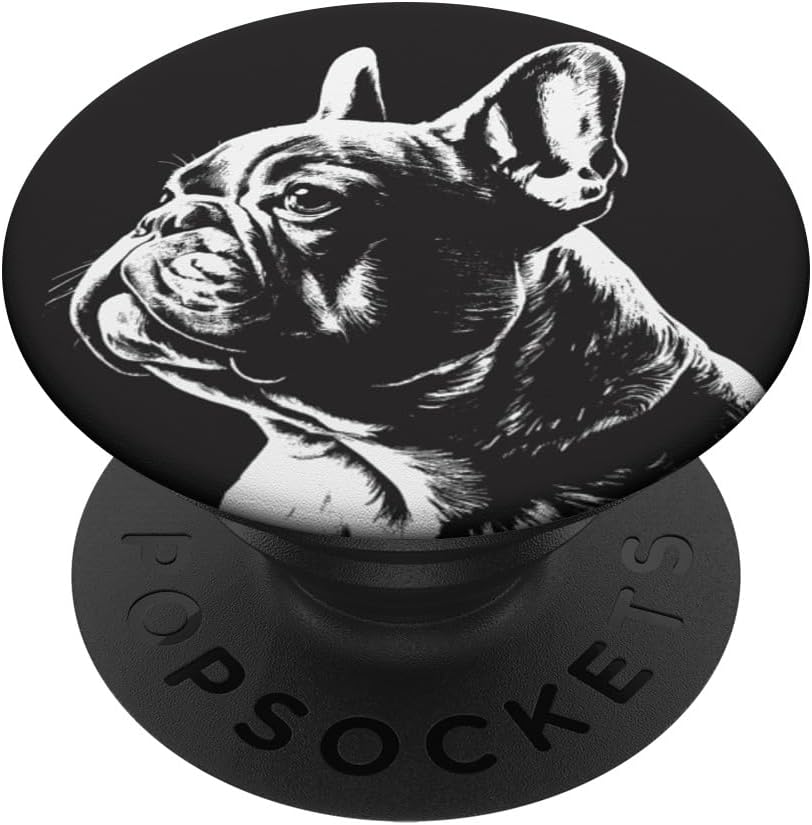 PopSockets de dibujo francés Bulldog francés intercambiable PopGrip