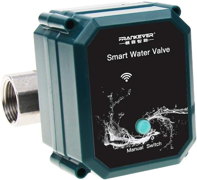 Válvula de agua inteligente con control remoto WIFI, temporizador de grifo para manguera compatible con Alexa, Google Home y Siri (WIFI, DN15 (12″))