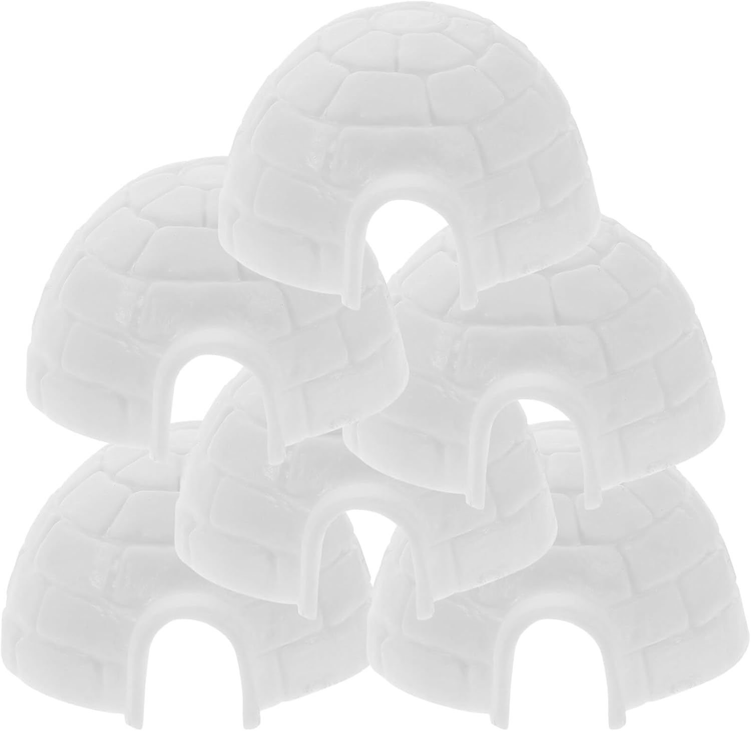 Zerodeko Juego de 6 piezas de mini iglú, casa de juguete iglú, juguetes polares realistas, juguetes en miniatura, figuras de iglú ártico, mini iglú