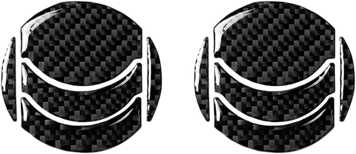 Adhesivos decorativos para Nissan 350Z 370Z Z34 2009-2020 de fibra de carbono para interiores, salida de aire, cubierta de ventilación para el