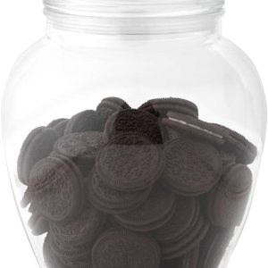 Huang Acrylic Tarro acrílico para galletas de 140 onzas con tapa, tarro de boticario, sin BPA e inastillable, ideal para bufés de dulces, exhibición Huang Acrylic Tarro acrílico para galletas de 140 onzas con tapa, tarro de boticario, sin BPA e inastillable, ideal para bufés de dulces, exhibición