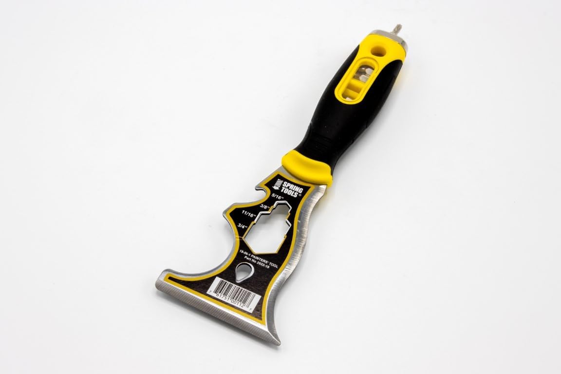 SPRING TOOLS – Herramienta para pintores 19 en 1, cuchillo de masilla de 3 pulgadas con fácil agarre
