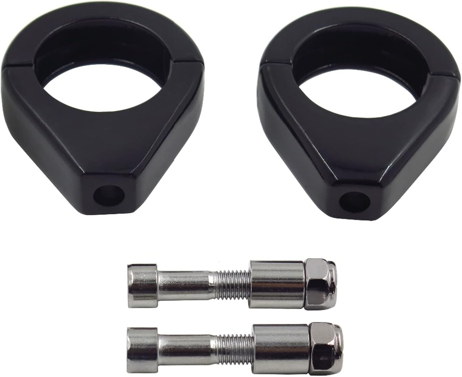 Powersports Tenedor Sliders Tubos Piezas de motocicleta Abrazaderas de señal de giro para Harley Softail Soporte de montaje 1.535 in Accesorios de