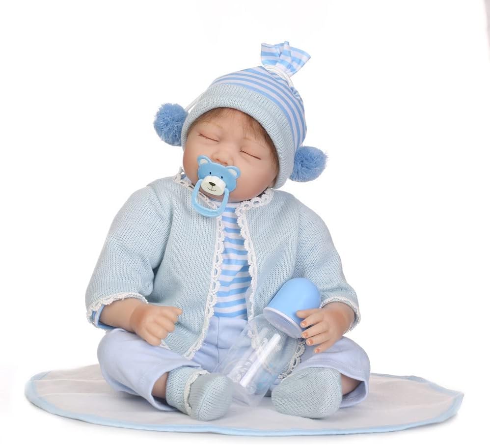 Muñecas 1 unidad con interno para chupete de bebé simulado, accesorio para educación, imanes para niños