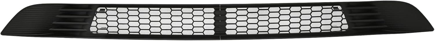 Rejilla delantera de malla, 2 unidades, ABS antidesgaste, color negro brillante, práctica rejilla de ventilación para parachoques de automóvil,