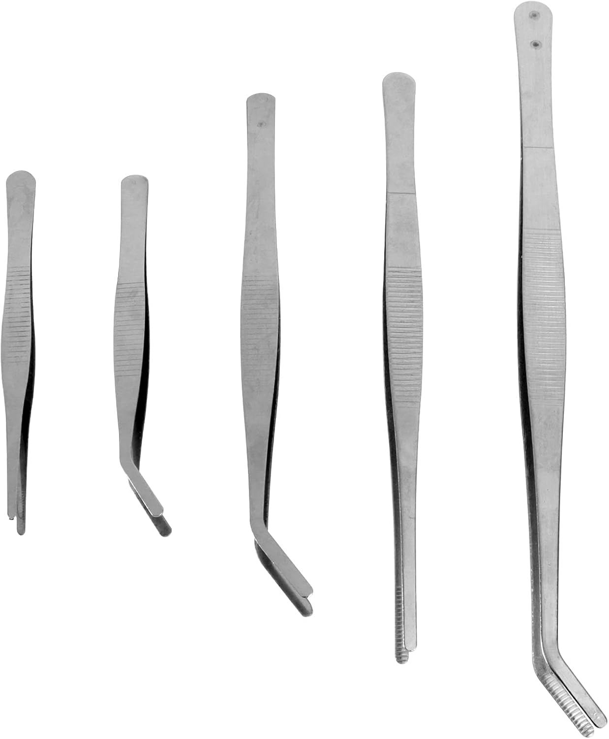 FOMIYES Juego de herramientas de bonsái de 5 piezas de pinzas de jardinería, kit de biselado, mini plantas suculentas, sellos, herramientas de