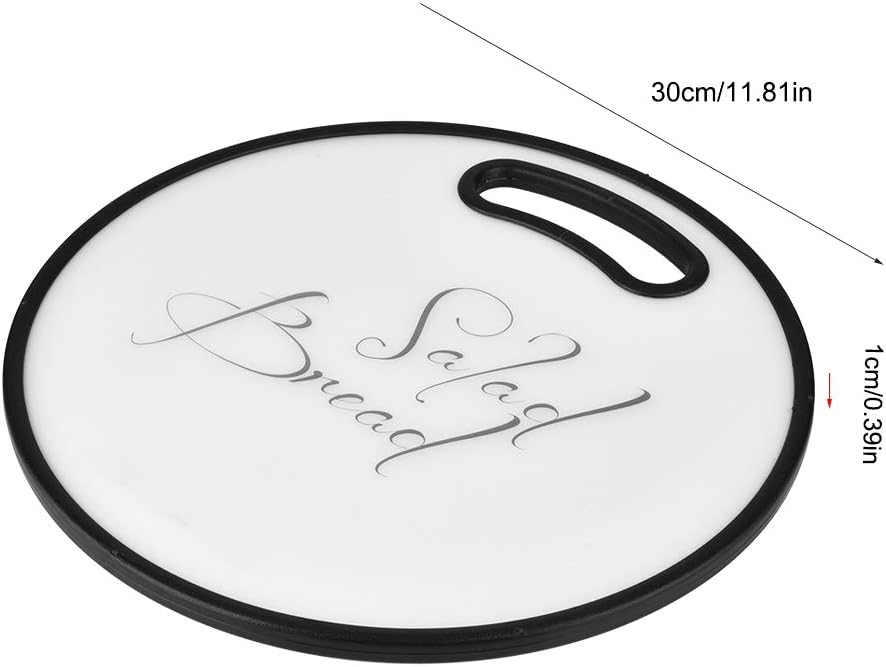 Tabla de cortar redonda de plástico para cortar bloque herramienta de cocina para el restaurante de cocina casera
