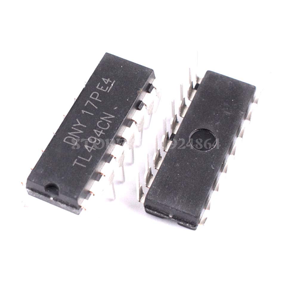 Major Brands TL494CN Circuito controlador modulador de ancho de pulso de modo de voltaje, 250 Ma, 16 pines, PDIP, 0.130 in H x 0.252 in W x 0.780 in