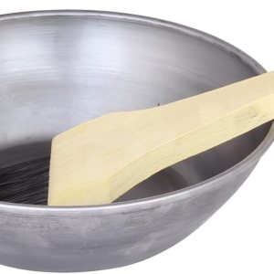 Tazón de hierro puro heena para pasta de henna mehendi para cabello largo (1 número) Tazón de hierro puro heena para pasta de henna mehendi para cabello largo (1 número)