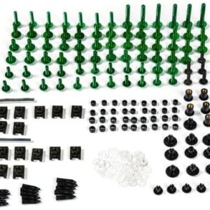 Kits de pernos de carenado de motocicleta Tornillos para Kawasaki ZZR250 ZZR-400 Z400 Z650 Z800 Z900 aluminio completo sujetadores clips de hardware Kits de pernos de carenado de motocicleta Tornillos para Kawasaki ZZR250 ZZR-400 Z400 Z650 Z800 Z900 aluminio completo sujetadores clips de hardware