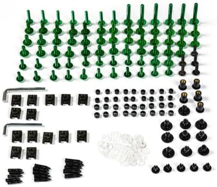 Kits de pernos de carenado de motocicleta Tornillos para Kawasaki ZZR250 ZZR-400 Z400 Z650 Z800 Z900 aluminio completo sujetadores clips de hardware