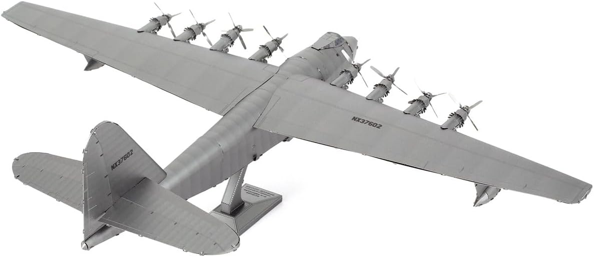 Fascinations Metal Earth Premium Series Hughes H-4 Hércules Spruce Goose – Kit de modelo de metal 3D con pinzas