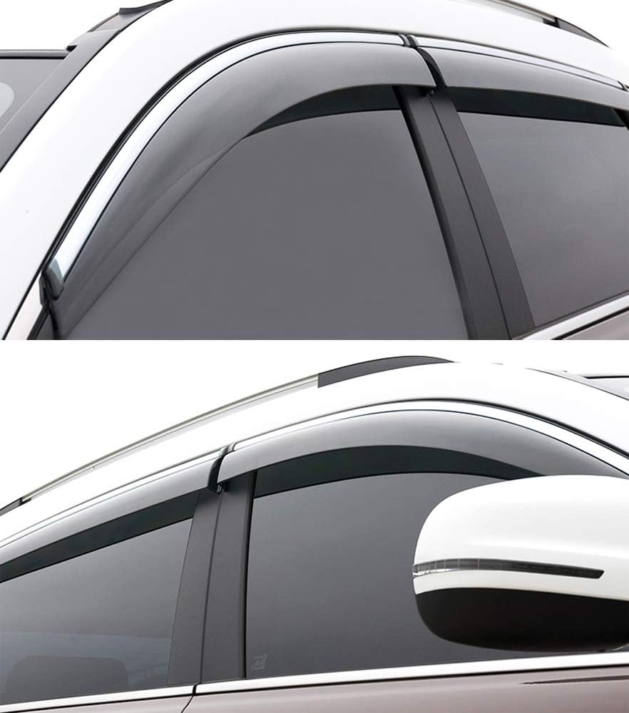 Deflectores de pantalla de ventilación para ventana, protectores de lluvia compatibles con Mercedes-Benz GLA 250GLA 35GLA 45 2021-2023, visera de