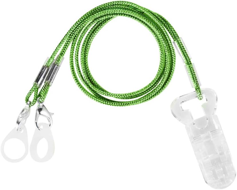 Clip para audífonos – Protector de cordón para audífonos antipérdida BTE Clip Holder para adultos mayores (verde)