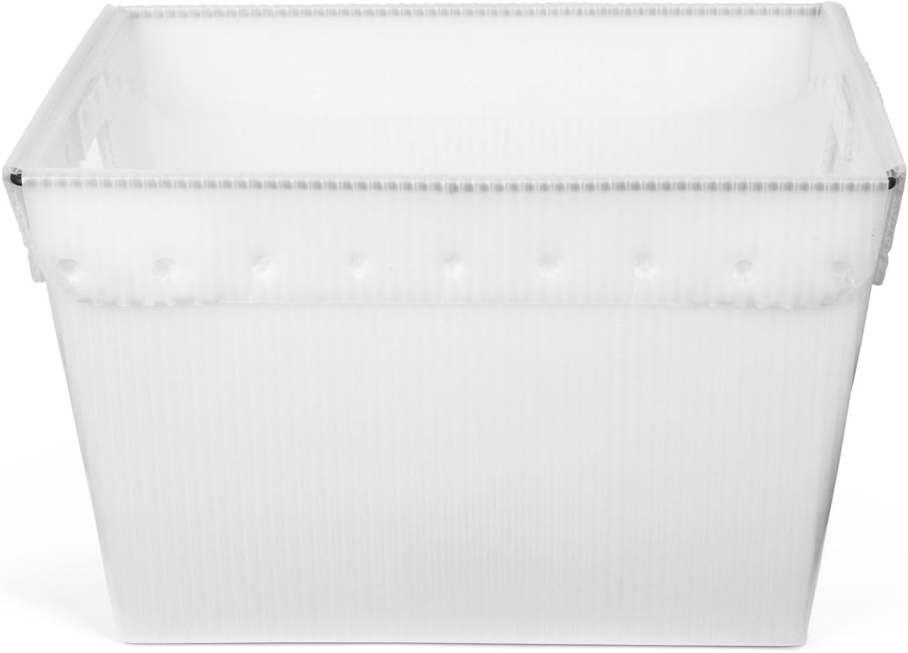 Hudson Exchange 18.25 x 13.25 x 11.75 (1 unidad) Contenedor de almacenamiento corrugado con manejo de la era espacial, natural