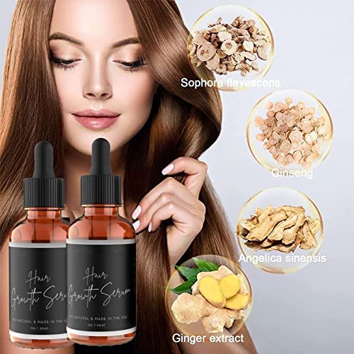 Suero para el crecimiento del cabello para mujeres negras, suero de belleza para el cabello, suero de crecimiento del cabello para mujeres negras (3