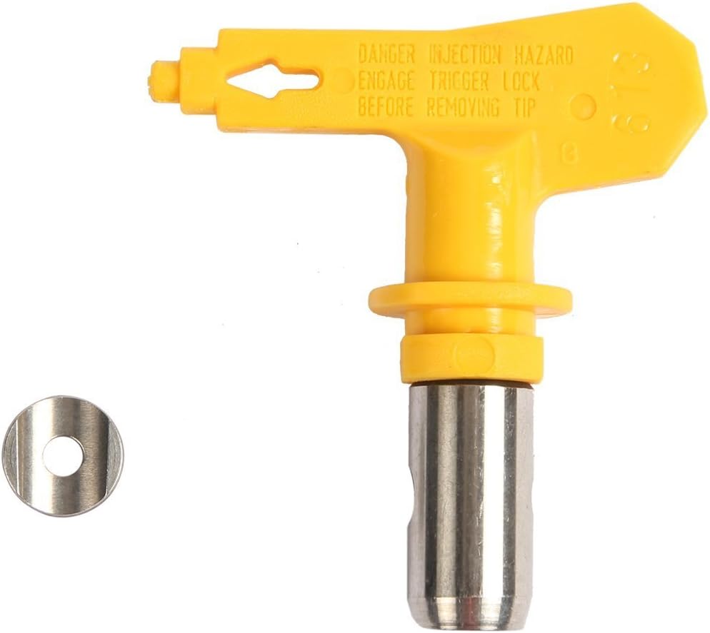 Paquete de 2 boquillas de punta de pulverización reversibles para pistolas pulverizadoras de pintura sin aire y máquina rociadora sin aire (211)