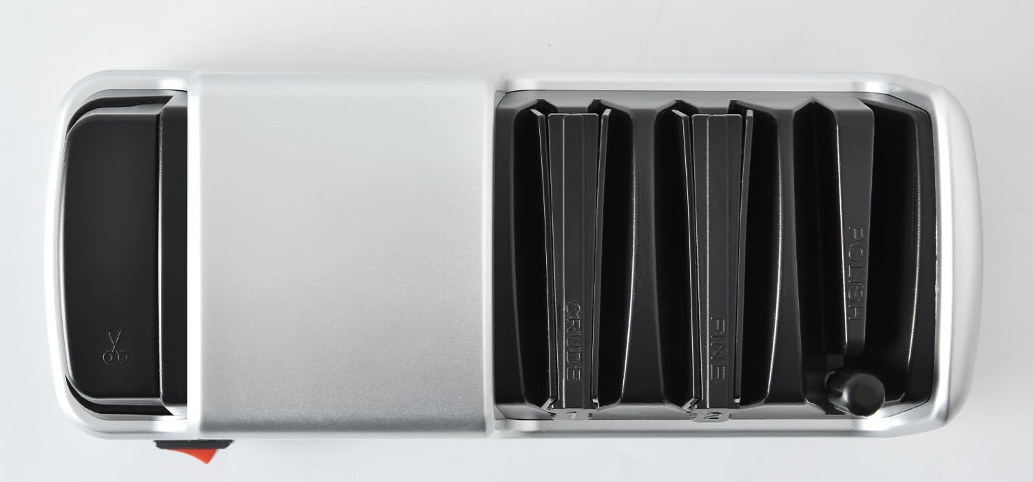 Afilador de cuchillos eléctrico profesional para cuchillos rectos o dentadosde cerámica, tijeras, sistema de afilado de cuchillos de cocina
