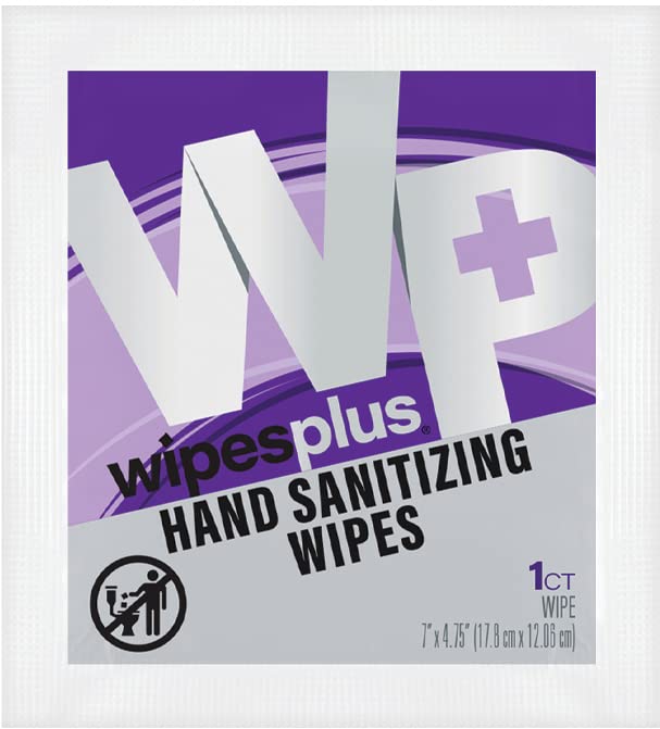 Toallitas sanitzing de manos con alcohol para el hogar y la empresa, 1000 unidades, (10 paquetes de 100 bolsitas)