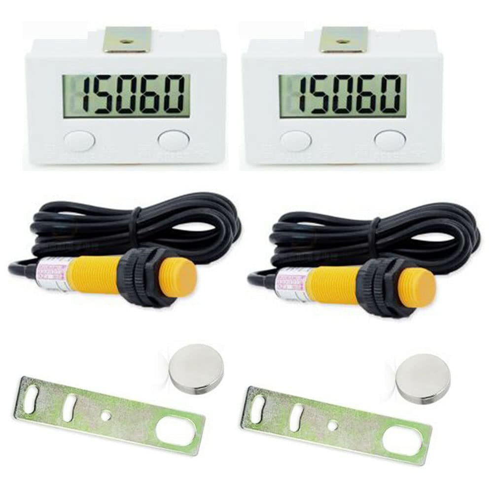 2 paquetes de 5 dígitos electrónicos, interruptor de proximidad inductivo magnético