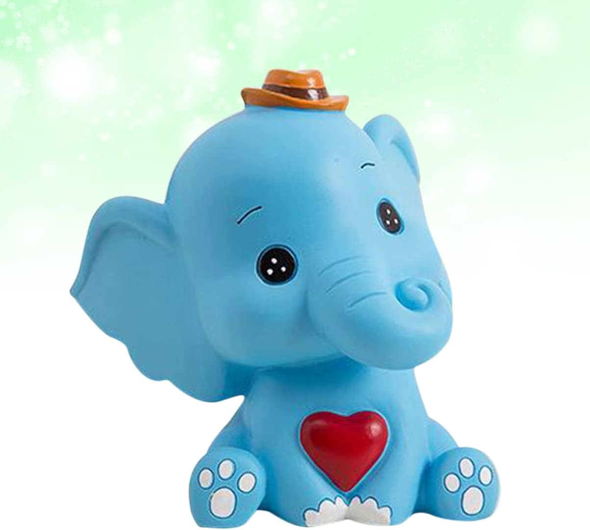 Operitacx Hucha de plástico con forma de elefante de almacenamiento de dibujos animados olla de almacenamiento de dinero en forma de elefante de