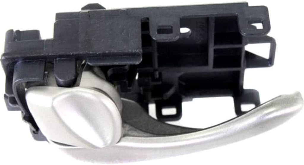 KarParts360 Para Nissan Maxima Manija De Puerta Interior Delantera O Trasera, Lado Del Conductor Pintado Plata 2002 2003  Con Botón De Bloqueo De