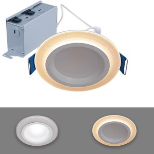 HALO RL – Luz nocturna LED empotrable de 4 pulgadas, 700 lúmenes, seleccionable 2700K, 3000K, 3500K, 4000K, 5000K CCT con atenuación a cálida HALO RL – Luz nocturna LED empotrable de 4 pulgadas, 700 lúmenes, seleccionable 2700K, 3000K, 3500K, 4000K, 5000K CCT con atenuación a cálida