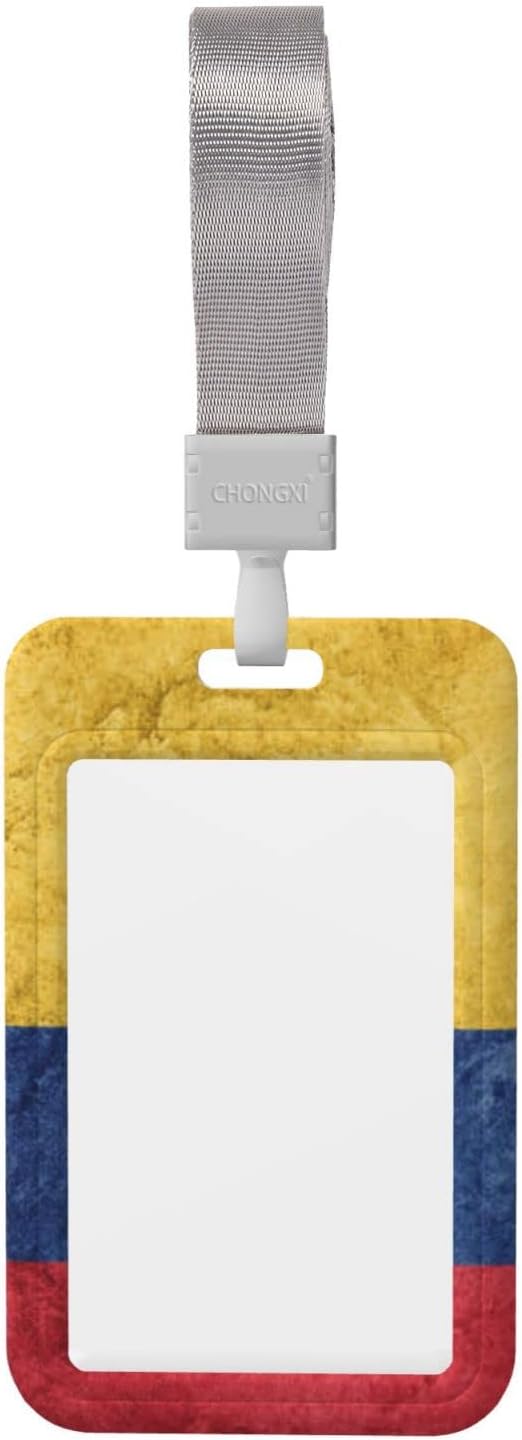 Portatarjetas de identificación impermeables con 1 ventana de identificación transparente y 1 ranura para tarjeta de crédito y un cordón desmontable