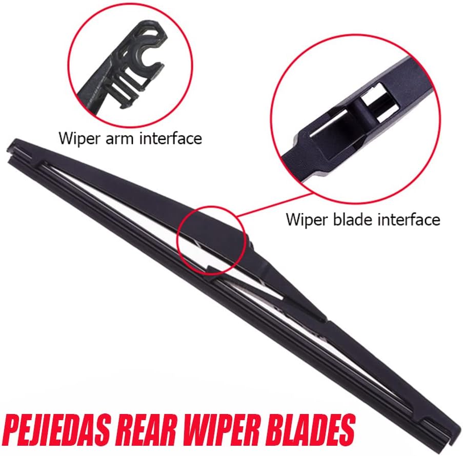 2 limpiaparabrisas trasero de 10 pulgadas de repuesto para Jeep Compass 2016-2019 Toyota RAV4 2013-201710A-OE calidad de fábrica (paquete de 2)