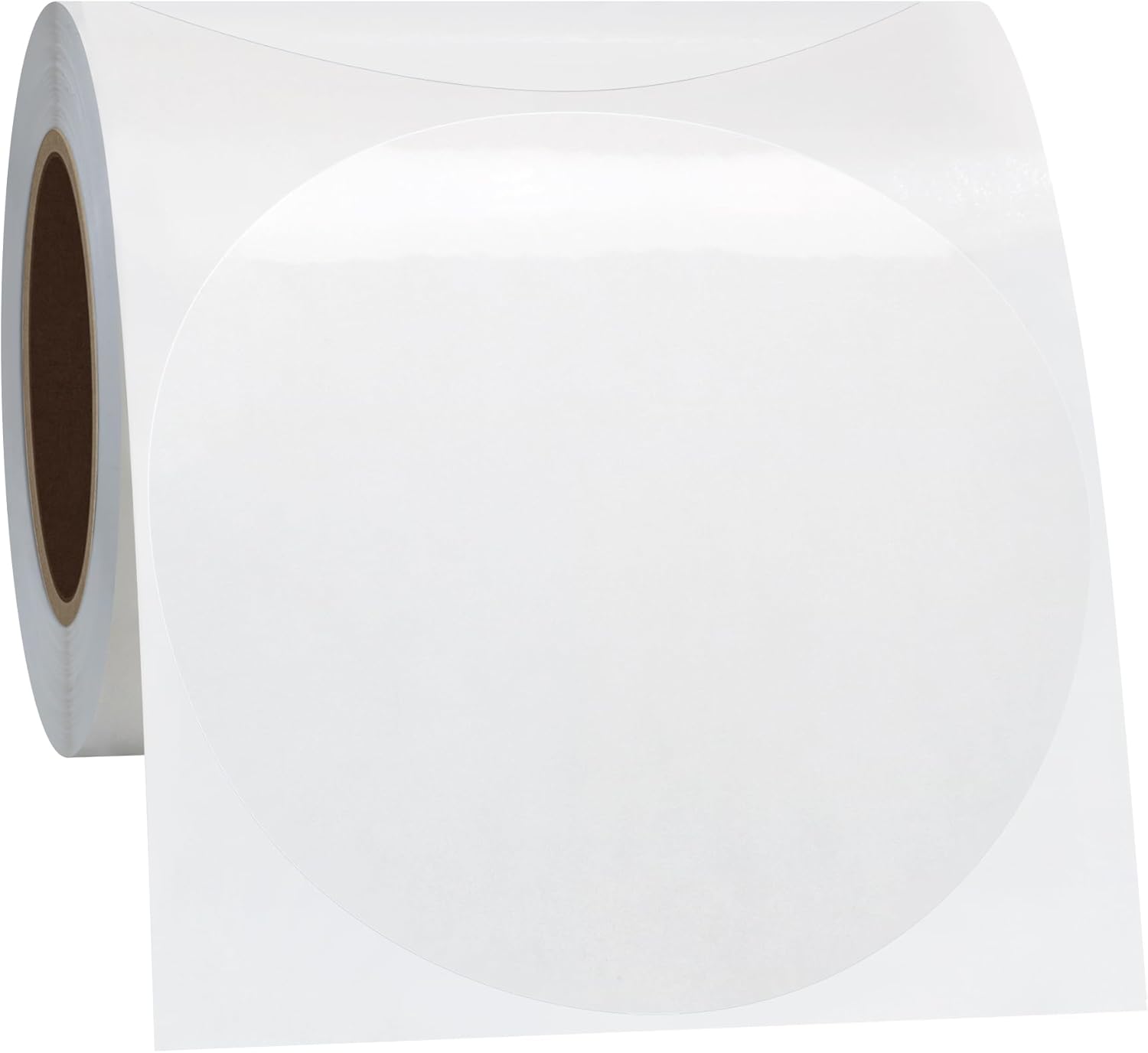 Hybsk Etiquetas adhesivas de sello transparente, 3 pulgadas, etiquetas de oblea circulares redondasetiquetas 200 por rollo (3 pulgadas redondas)