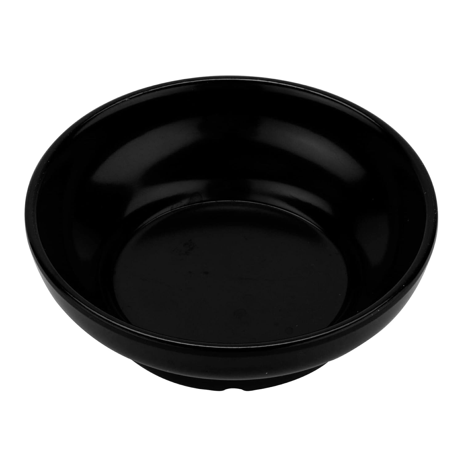 G.E.T. SD-05-BK – Plato de melamina para salsa  queso ramekin, 5 onzas, negro (juego de 12)