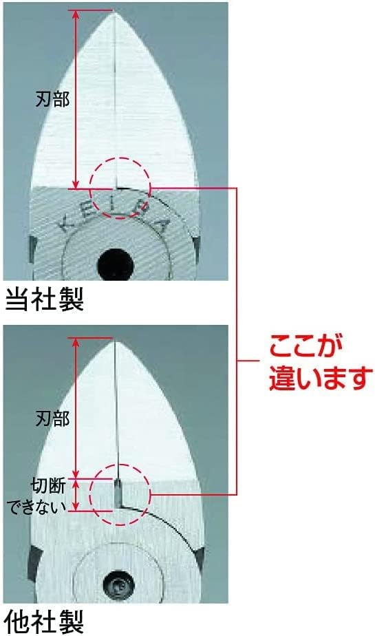 kosakujo PL-725 Malto Hasegawa Kosakujo Cueva Pinza Plástica Plana 4.9 Pulgadas (4.921 in)