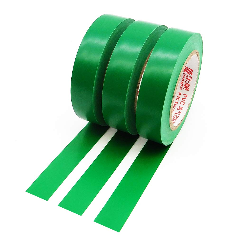Maveek – 10 rollos de cinta aislante de PVC para aislamiento eléctrico, grado industrial de alta gama, clasificación UL de 176 grados y 600 voltios,
